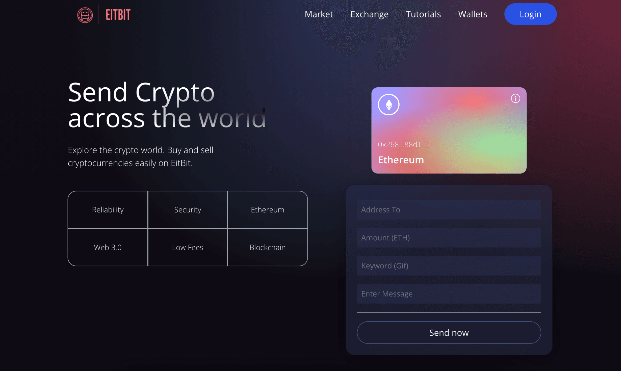 Image of Crypto Transfer Website