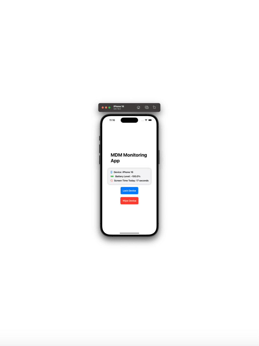 Image of MDM Application